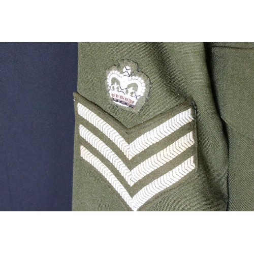 177 - A British Military 1980 Pattern No.2 Dress Uniform With Associated Badges And Medal Bar.