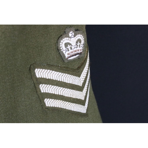 177 - A British Military 1980 Pattern No.2 Dress Uniform With Associated Badges And Medal Bar.