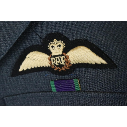 178 - A British Royal Air Force Jacket With Associated Badges.