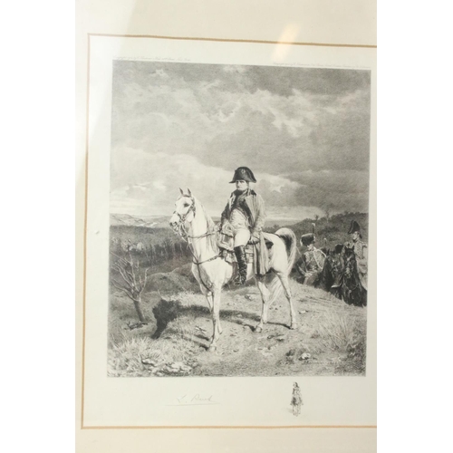 181 - Two Framed Napoleon Prints Together With Associated Historical Reference Books.