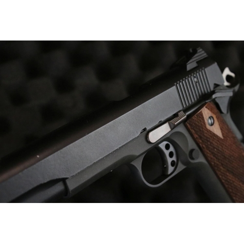 372 - A German Sport Gun Pro TSC 1911 Long Barrelled Pistol Cal. 22LR HV Semi Auto Pistol, With Two Magazi... 