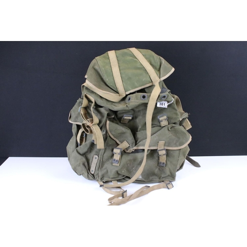 381 - A British World War Two Ballymena Backpack / Rucksack, Dated 1944.