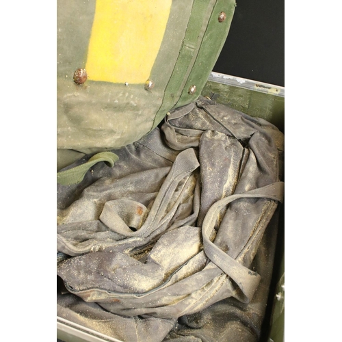 382 - A Large Military Hard Storage Case Containing A Quantity of Military Bags.