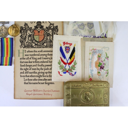 385 - A British World War One Family Medal Group, Three Groups Of World War One Medals From The Same Famil... 