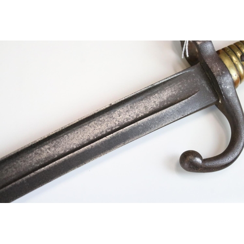 70 - A French M1866 Chassepot Sword Bayonet.