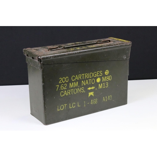 74 - A British Military (NATO) 7.62mm 200 Cartridge Ammunition Box.