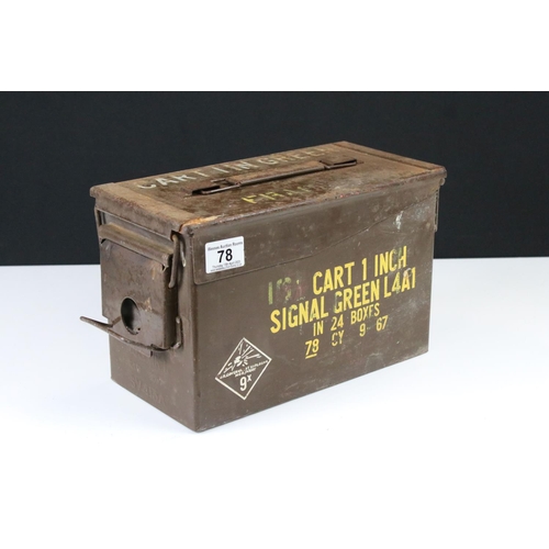 78 - A British Military H83 Mk.1 Ammunition Box Dated 1967.