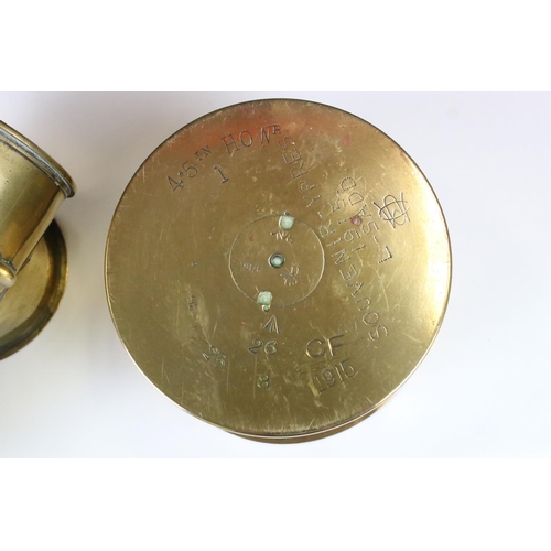 91 - A British World War One Trench Art 4.5