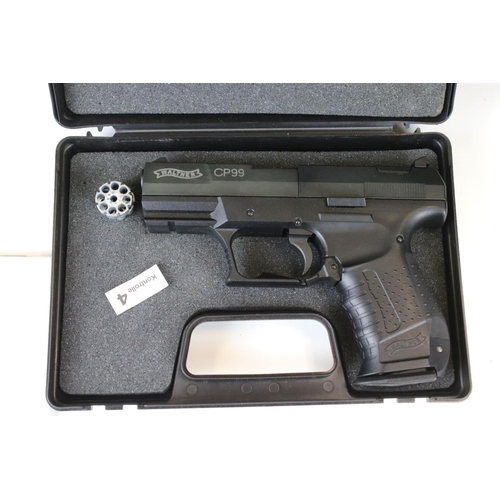 163 - A Walther CP99 Cal. 4.5mm / .177 Air Pistol With Case.