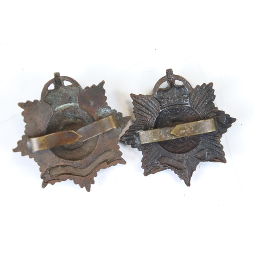 193 - Two British Military OSD Hampshire Regiment And Royal Hampshire Regiment Kings Crown Cap Badges, Bot... 