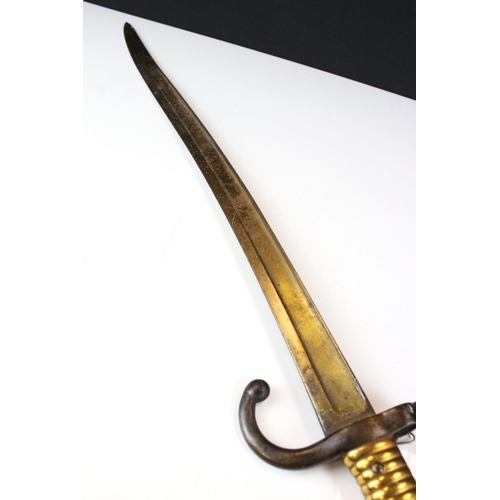 222 - A French M1866 Pattern Chassepot Sword Bayonet, Dated 1869.