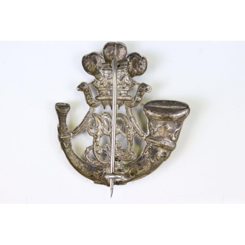 231 - A Post 1881 Ceylon Light Infantry Officers Pagri Badge, Die Stamped With Pin Mounting To Verso.