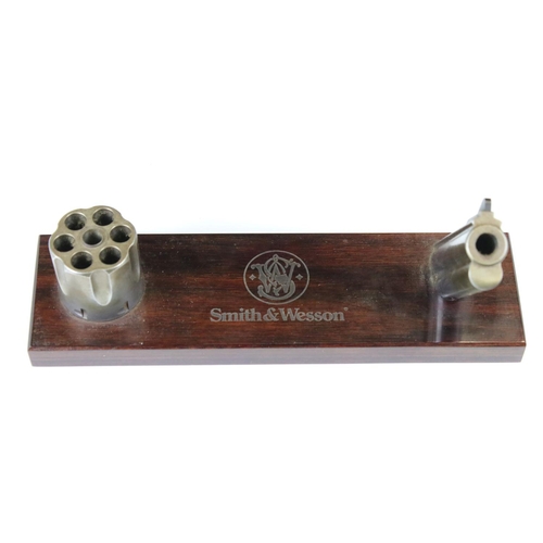 164 - A Smith & Wesson Firearms Desk Tidy / Pen Holder.