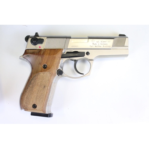 110 - A Walther CP88 4.5mm / .177 C02 Powered BB Air Pistol, Serial No.A7424521 Complete With Gun Case.