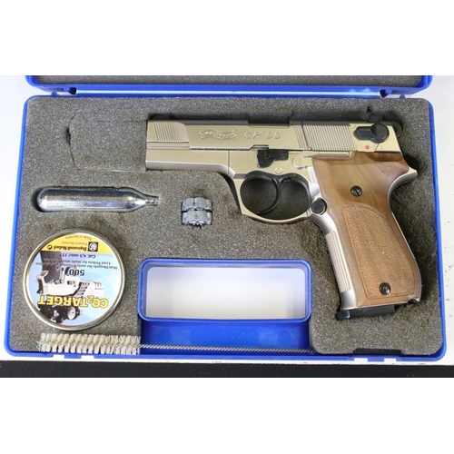 110 - A Walther CP88 4.5mm / .177 C02 Powered BB Air Pistol, Serial No.A7424521 Complete With Gun Case.