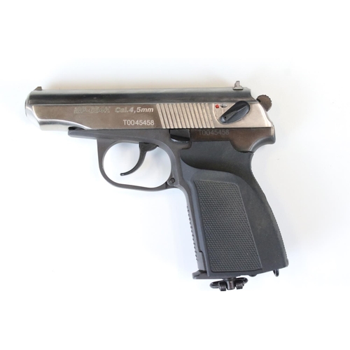 112 - A MP-654K C02 Powered .177 / 4.5mm Cal. Air Pistol, Serial Number T0045458, Complete With Instructio... 