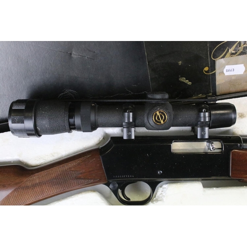 368 - A Browning BAR-22 .22 Automatic Rifle With Telescopic Sight, Complete With Original Box. Section 1 B... 