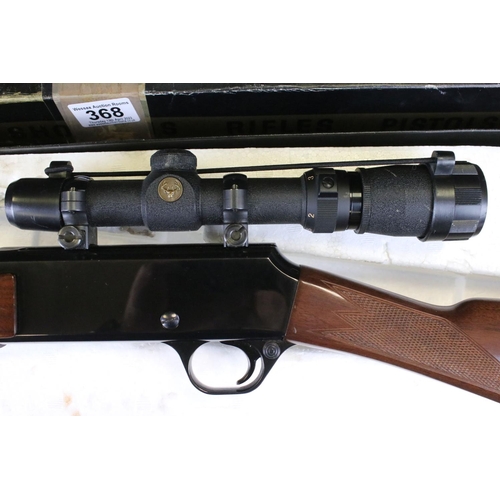 368 - A Browning BAR-22 .22 Automatic Rifle With Telescopic Sight, Complete With Original Box. Section 1 B... 