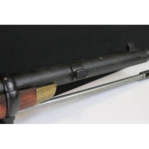 166 - A Reproduction Non Firing Replica East India Company Smooth Bore Percussion Musket.