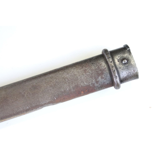 69 - A British 1907 Mk I Pattern Hooked Quillon Bayonet Complete With Scabbard.