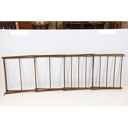 564 - Early 20th century Concertina Folding Laundry Rail, 63cm wide x 146cm high