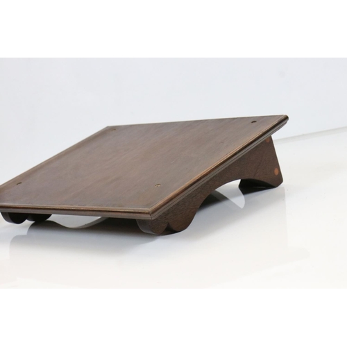 597 - Pair of Mahogany Bracket Shelves, 42cm wide x 12cm high