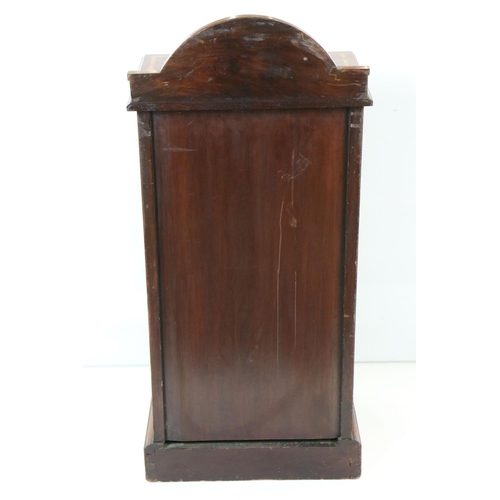 611 - Victorian Maple & Co Mahogany and Satinwood Inlaid Pot Cupboard, 43cm wide x 94cm high