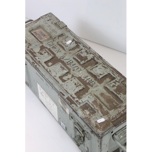 642 - Metal Ammunition's Box, 65cm long x 23cm high