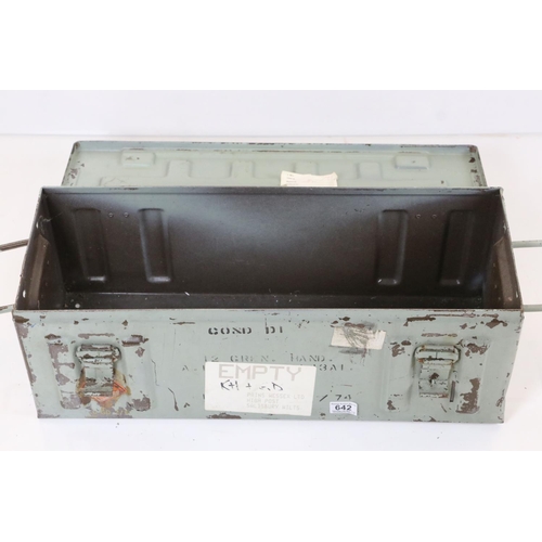 642 - Metal Ammunition's Box, 65cm long x 23cm high