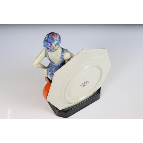 25 - Kevin Francis for Peggy Davies Ceramics Figurine ' Tea with Clarice Cliff ' modelled by Andy Moss to... 