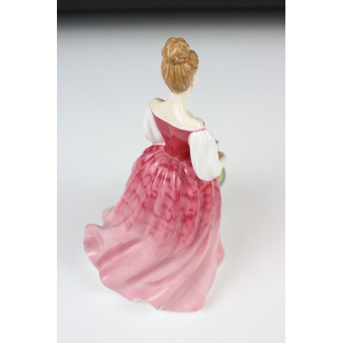 101 - A Royal Doulton figure, HN2702 'Shirley', a Royal Doulton figure, 'Alexandra', a pottery part tea se... 