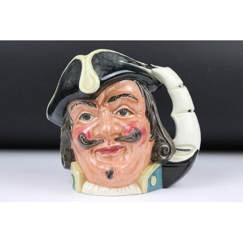 102 - Seven Royal Doulton character jugs, comprising: D6617 'Lobster Man', D6467 'Capt Henry Morgan', D633... 