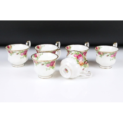 108 - Royal Albert ' Old Country Roses ' pattern tea set for six, to include teapot & cover, 6 teacups, 6 ... 