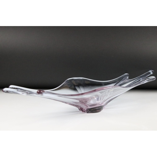 83 - Art glass splash bowl, length 66.5cm