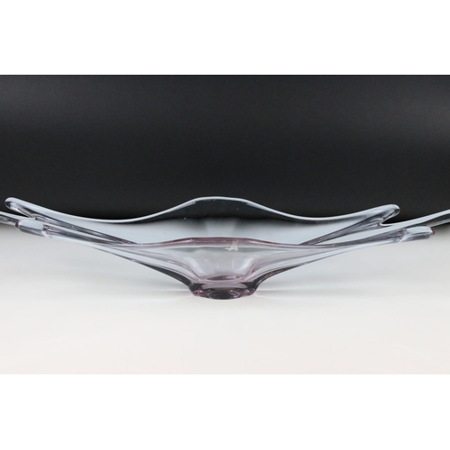 83 - Art glass splash bowl, length 66.5cm