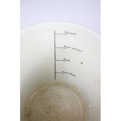 99 - T G Green & Company ' Cornish Ware ' quart milk jug, crazed, height approx. 15cm, a restyled Cornish... 