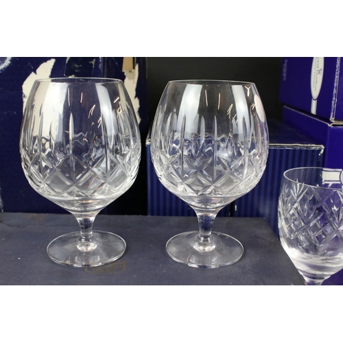 113 - A collection of glassware, to include: Royal Doulton Finest Crystal three boxes of 2 x L/S Wine (6 g... 