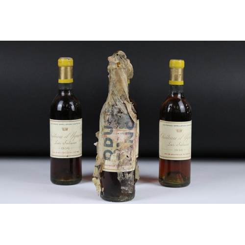 355 - Wine - Four 37.5cl Bottles of Chateau d'Yquem Lur-Saluces 1956