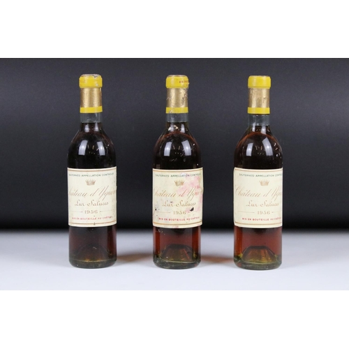 355 - Wine - Four 37.5cl Bottles of Chateau d'Yquem Lur-Saluces 1956