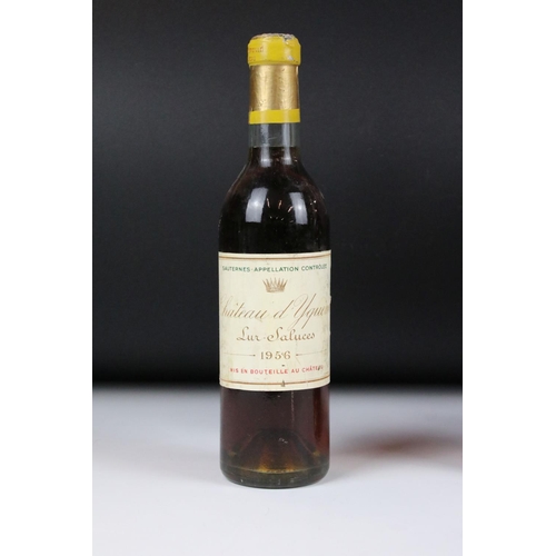 355 - Wine - Four 37.5cl Bottles of Chateau d'Yquem Lur-Saluces 1956