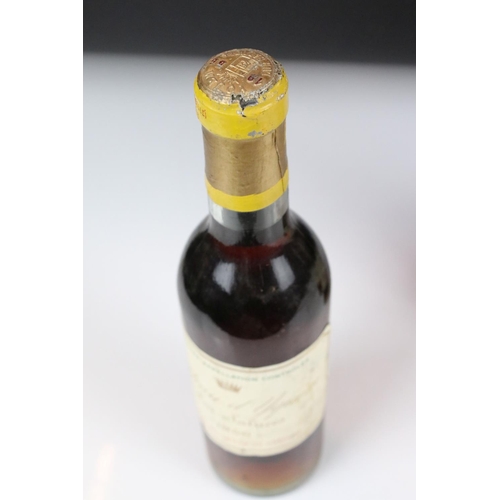 355 - Wine - Four 37.5cl Bottles of Chateau d'Yquem Lur-Saluces 1956