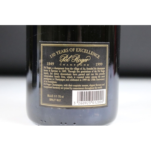 357 - Boxed Bottle Pol Roger Champagne, Boxed Bottle Graham's Finest Reserve Porto together with Three Bot... 