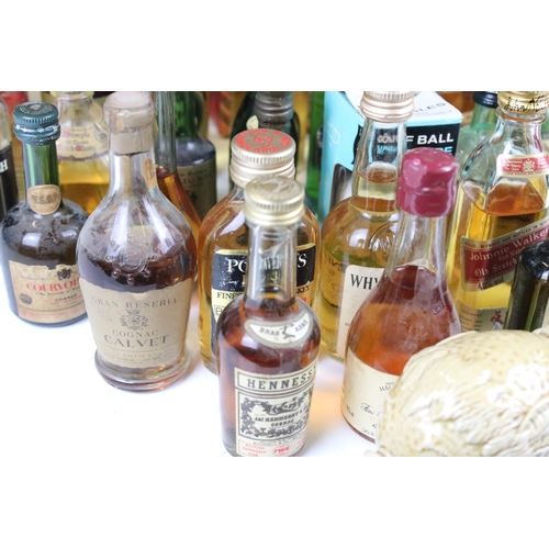 358 - Whisky - approximately Thirty Nine Miniature Whiskys including few in novelty bottles and a few with... 