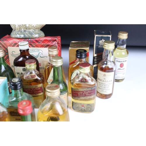 358 - Whisky - approximately Thirty Nine Miniature Whiskys including few in novelty bottles and a few with... 