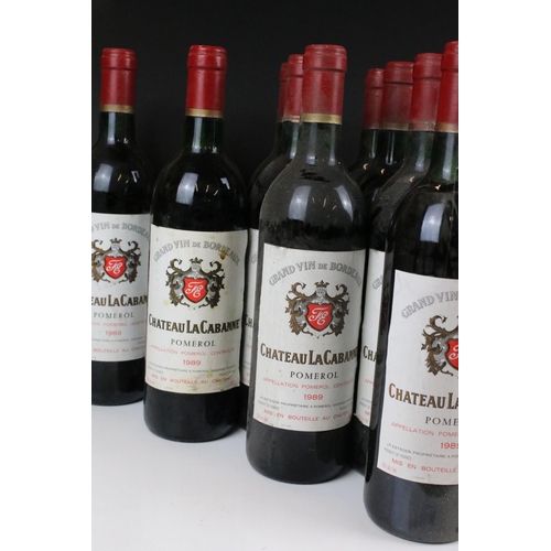 366 - Wine - 1989 Chateau La Cabanne Pomerol x 16 (16 bottles)