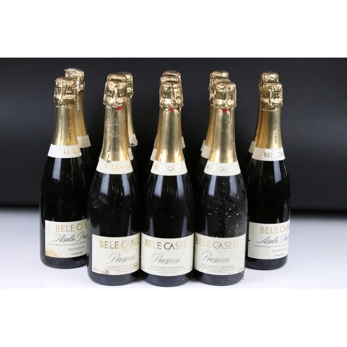 370 - Wine - Bele Casel, Asolo Prosecco x 13 & five other bottles of Prosecco (18 bottles)