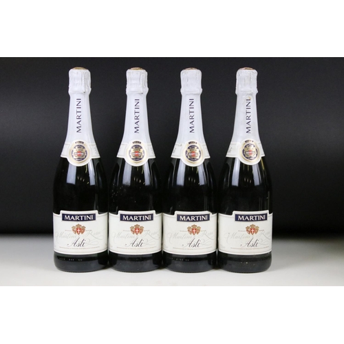 371 - Wine - Trevisol Cuvee Edoardo Brut Rose x 5, Martini Asti x 4 & four other bottles (13 bottles)