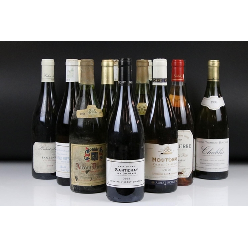 375 - Wine - 1997 Domaine Pascal Bouchard Chablis Premier Cru x 2 (one very low) & 12 other single bottles... 