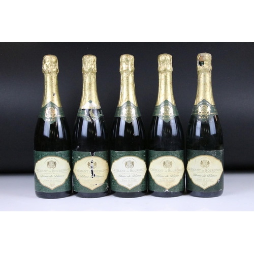 381 - Champagne - Cremant de Bourgogne x 5, Sunday Times Wine Club x 1, 2001 Prince de Dulphey x 3 & four ... 