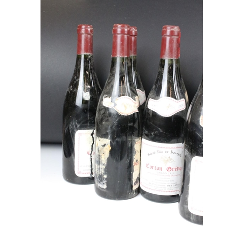 384 - Wine - 1996 Domaine Jean-Claude Belland Corton Greves Grand Cru x 8 (1 label missing) & 1993 Domaine... 